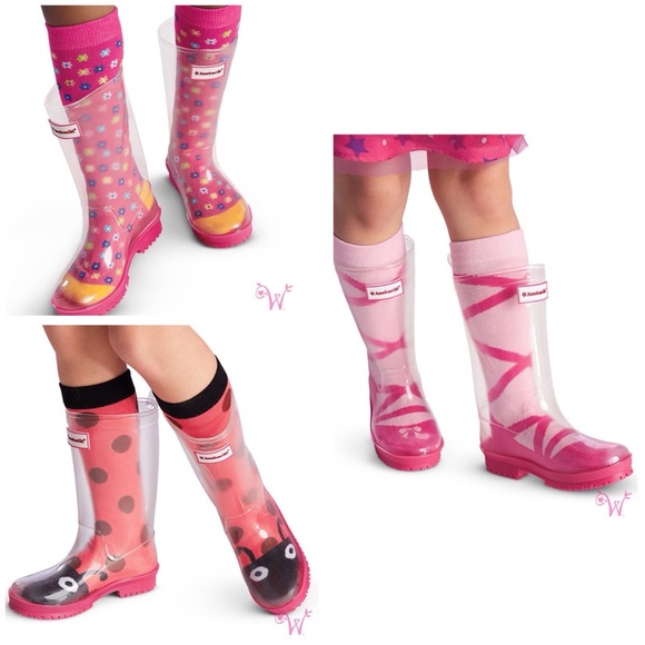 American girl clear rain boots Clearance